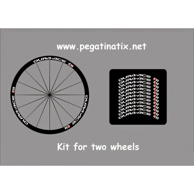 Stickers decals wheel rims DURA-ACE