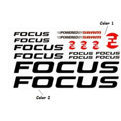 STICKER DECALS BIKE FOCUS SRAM