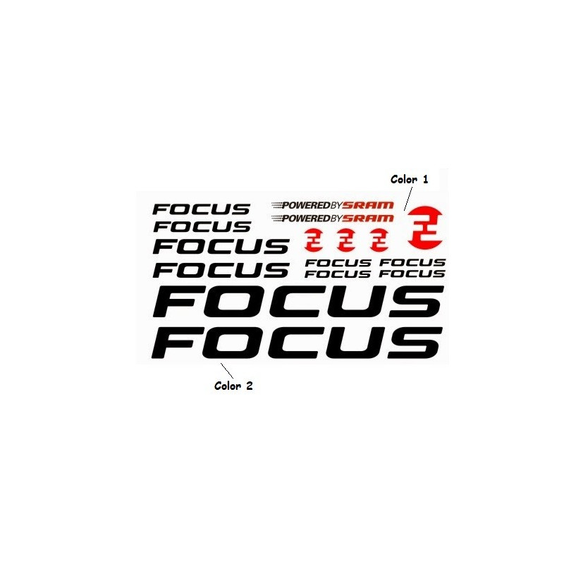 STICKER DECALS BIKE FOCUS SRAM