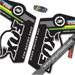 DECALS STICKERS FOX 32 WORLD CUP STICKERS KIT WHITE FORKS