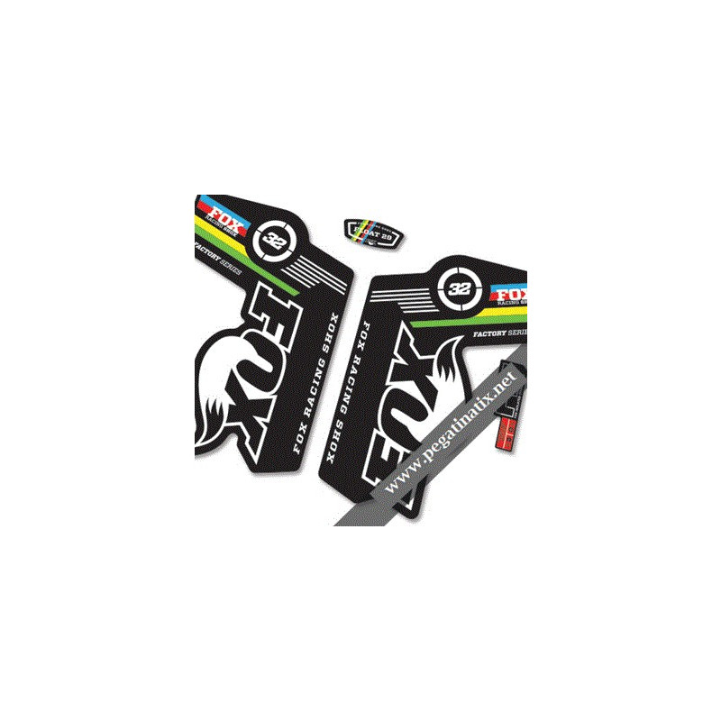 DECALS STICKERS FOX 32 WORLD CUP STICKERS KIT WHITE FORKS