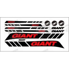 SET OF 8 GIANT Bike Decals Stickers Cycle Bike Cycling Frame