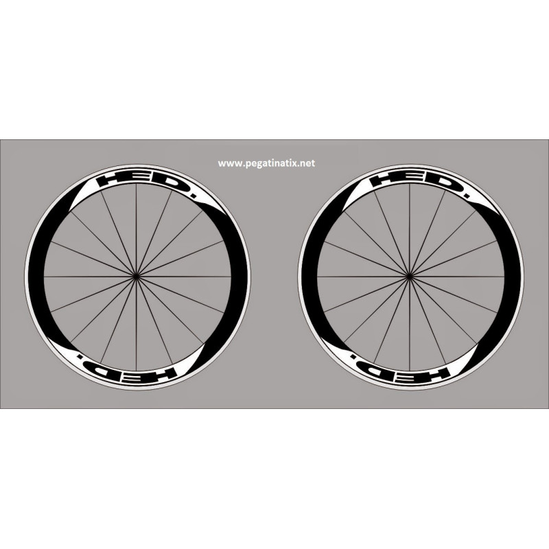 Stickers decals wheel rims HED 