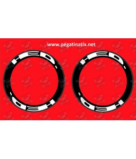 Stickers decals wheel rims HED (Produto compatível)