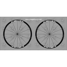 Stickers decals wheel rims HED 