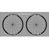 Stickers decals wheel rims HED 
