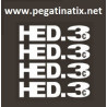 Stickers decals wheel rims HED 