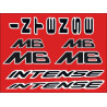 Stickers decals bike INTENSE