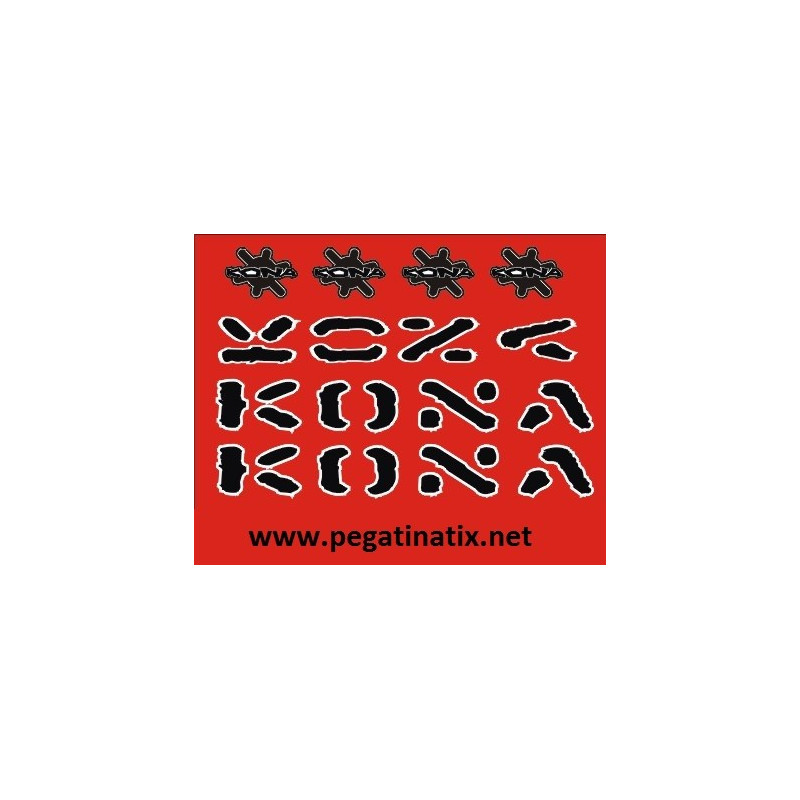 Stickers decals bike Kona