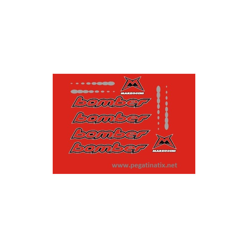 Stickers decals bike MARZOCCHI BOMBER