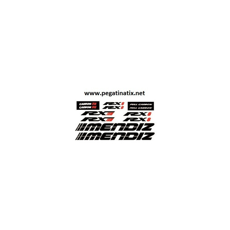 Stickers decals bike MENDIZ RX