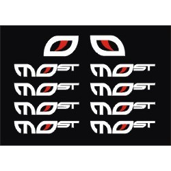 Stickers decals bike HANDLEBAR MOST