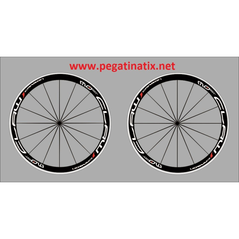 Stickers decals bike wheel rims MOST CLAW CARBON