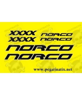 Stickers decals bike NORCO XXXX