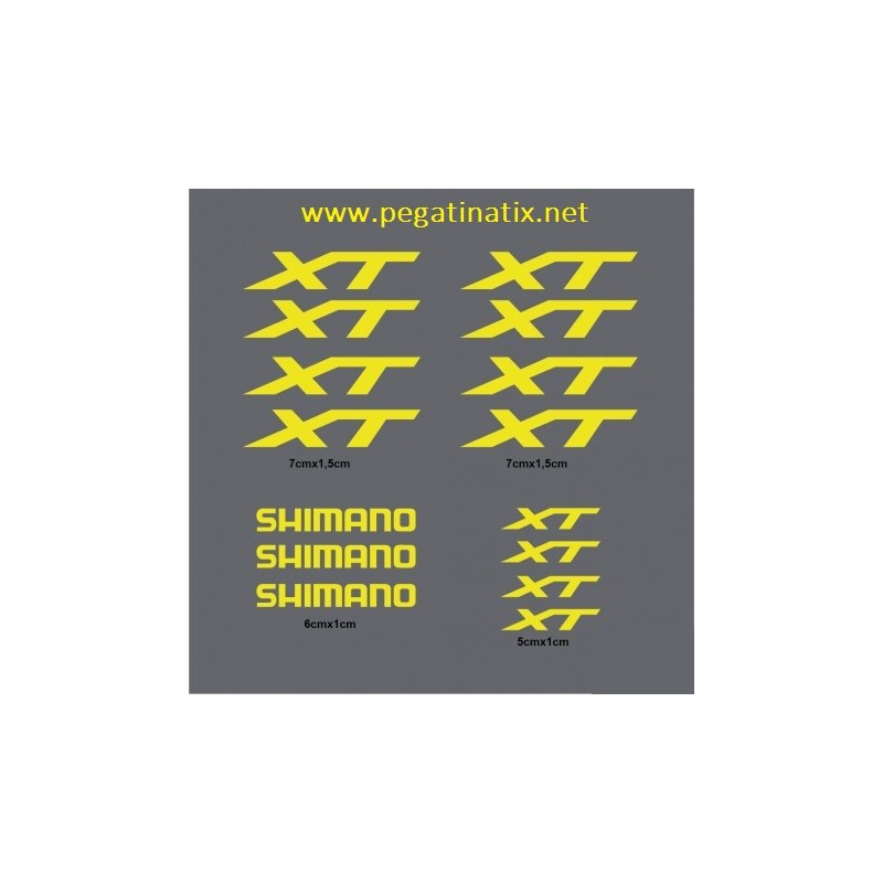 Sticker decal bike SHIMANO XT