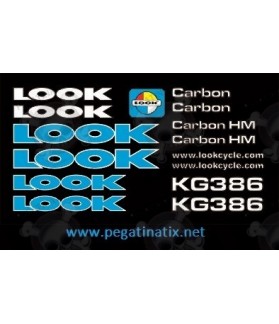 Adhesivos stickers MTB BICICLETA LOOK CARBON HM (Producto compatible)