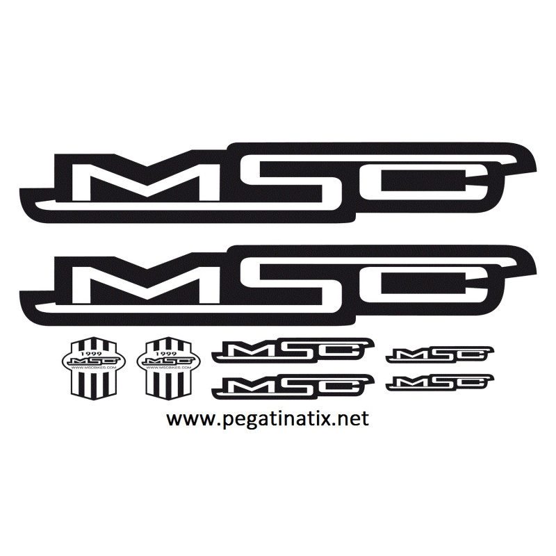 STICKER DECALS BIKE MSC