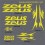 Stickers decals bike cycle ZEUS (Compatible Product)