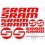 Sticker decal bike cycle SRAM (Compatible Product)