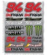 Stickers decals Moto GP Jonas Folger 94 24x32 