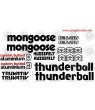 Stickers decals cycle MONGOOSE THUNDERBALL