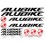 Stickers decals MTB ALUBIKE (Compatible Product)