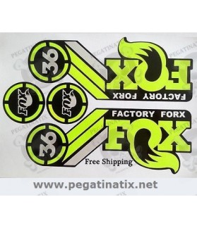 Sticker decal FORK FOX FACTORY 36 (Produto compatível)
