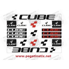 Cube Sticker/Decal Rahmenaufkleber dunkelgrau 12x1,8cm 