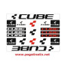 Sticker decal bike set CUBE UNIVERSAL