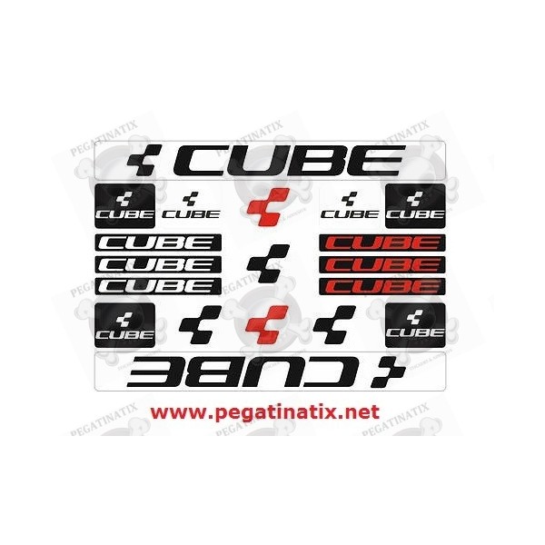 For Cube Bike Stickers Vinyl Decal Frame Cycle Bicycle Tuning Rim Wheel ...