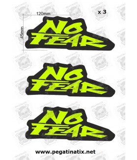 Stickers decals NO FEAR x 3 (Compatible Product)