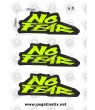 Stickers decals NO FEAR x 3