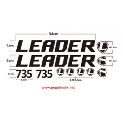 Stickers decals cycle LEADER