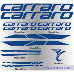 STICKER DECALS BIKE CARRARO