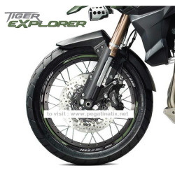 Stickers decals WHELL RIMS TRIUMPH TIGER EXPLORER