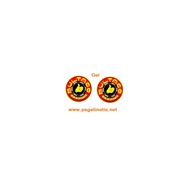 Stickers decals motorcycle BULTACO GEL x2