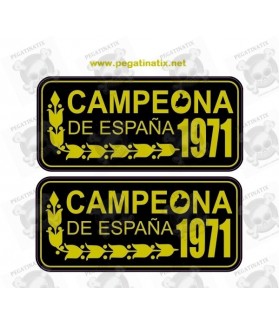Stickers decals motorcycle BULTACO CHAMPIONSHIP SPAIN (Produit compatible)