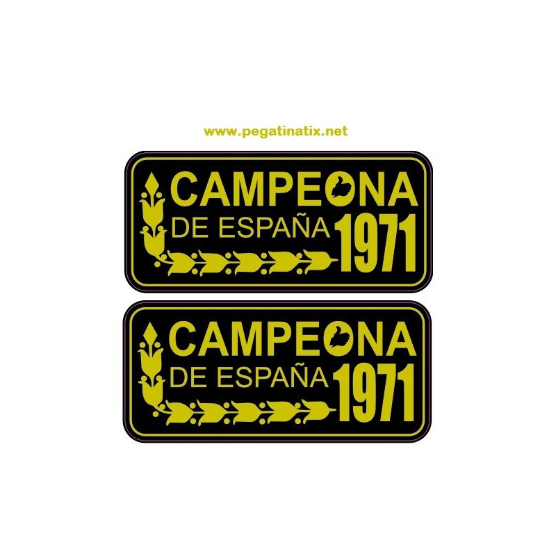 Stickers decals motorcycle BULTACO CHAMPIONSHIP SPAIN