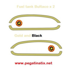 Stickers decals motorcycle BULTACO FRONTERA FUEL TANK