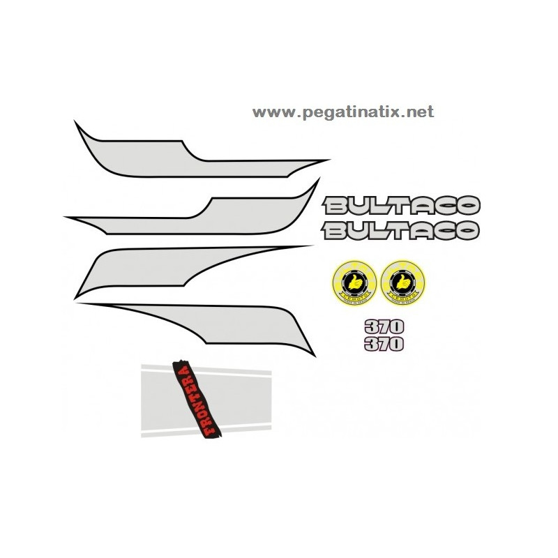 Stickers decals motorcycle BULTACO FRONTERA 370 FUEL TANK