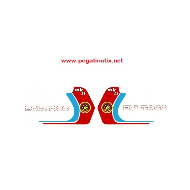 Stickers decals motorcycle BULTACO MK11 370 FUEL TANK