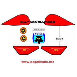 Stickers decals motorcycle BULTACO LOBITO KIT