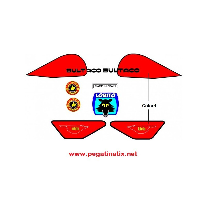 Stickers decals motorcycle BULTACO LOBITO KIT