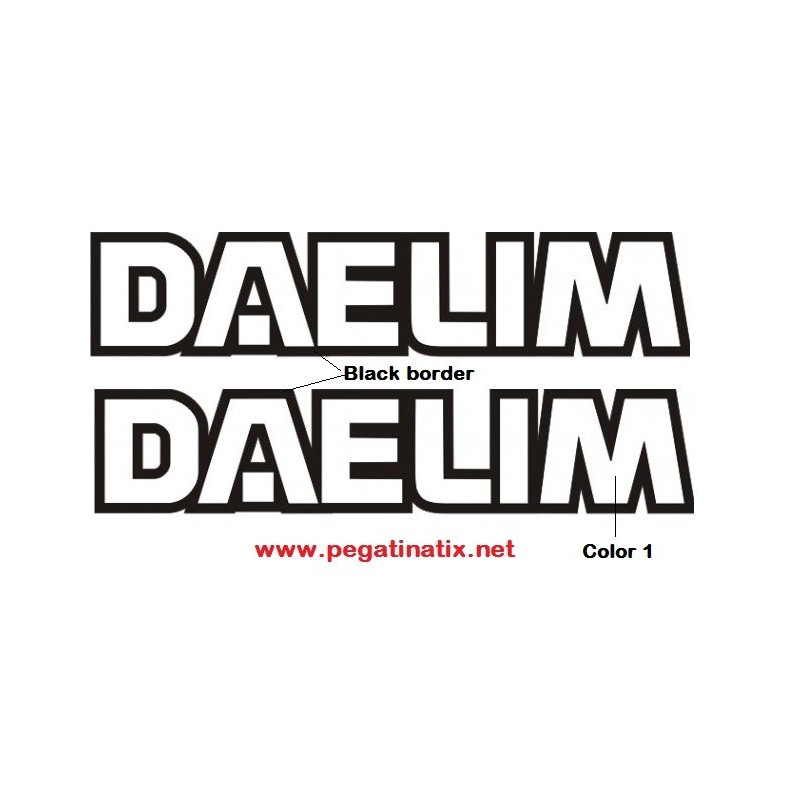 Stickers decals motorcycle DAELIM 