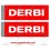 AUTOCOLLANT logo DERBI (Produit compatible)
