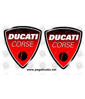 Stickers decals motorcycle logo DUCATI CORSE (Produto compatível)