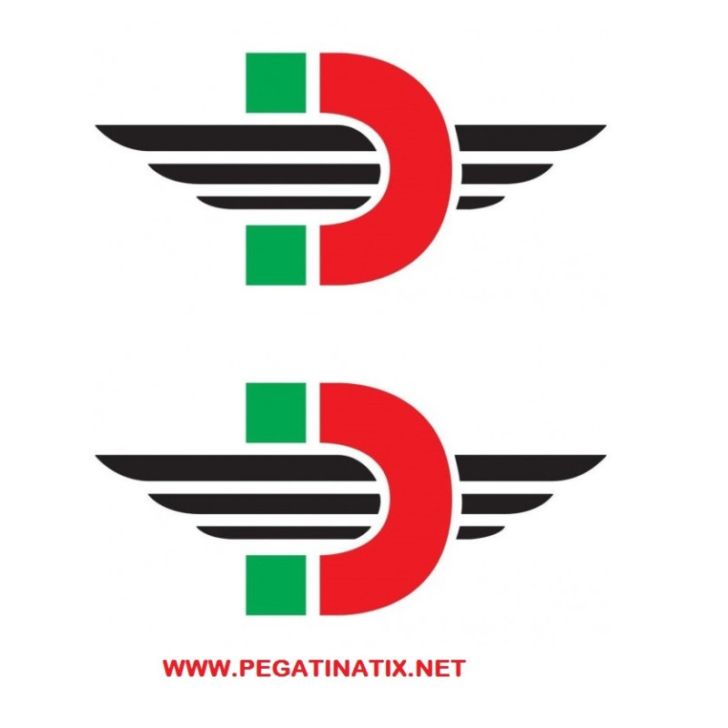 Stickers decals motorcycle DUCATE LOGO DESMO X 2