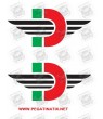 Stickers decals motorcycle DUCATE LOGO DESMO X 2