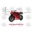 Stickers decals motorcycle DUCATI ORIGINAL KIT (Compatible Product)