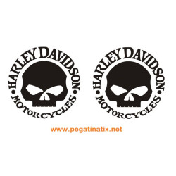 Stickers decals motorcycle HARLEY SKULL